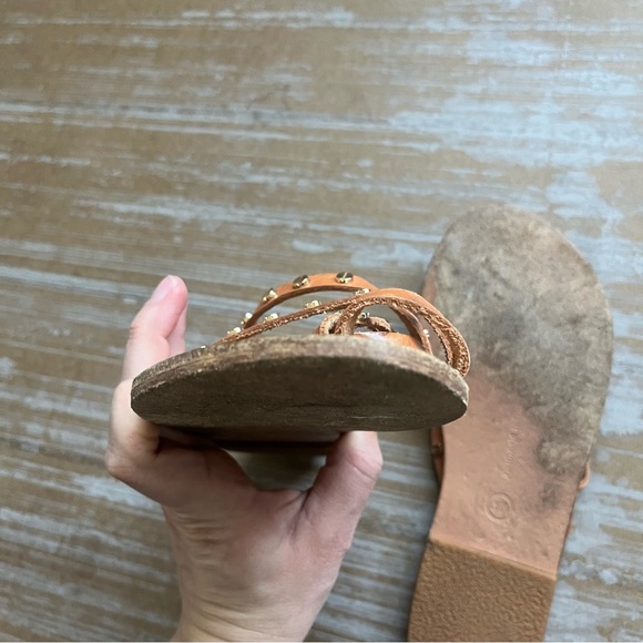 Ancient Greek Sandals Amalia Nail Studded Sandals Boho Preppy Western Womens 6 - Picture 3 of 9